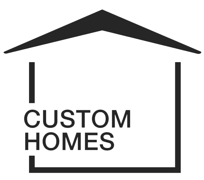 Large Black custom home builders logo Gulfport, MS